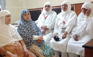 Our female Umrah Pilgrim is ready in their room